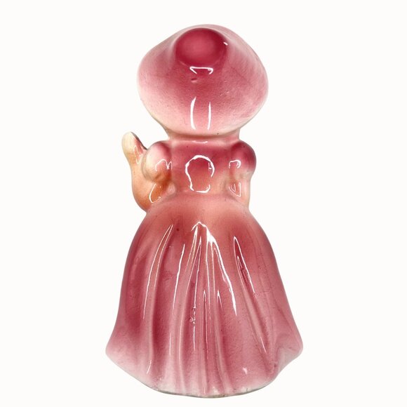 VINTAGE BRINN'S PITTSBURGH NUMBERED T-1358 FIGURINE GIRL IN PINK DRESS - Picture 4 of 5